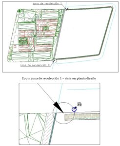 Trazado en planta de los canales de diseño